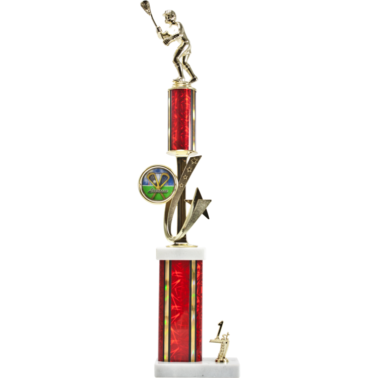 Trophy Swatcher Exclusive Shooting Star Spinner Riser Two-Tier Trophy